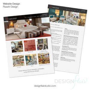 Website design for an interior designer