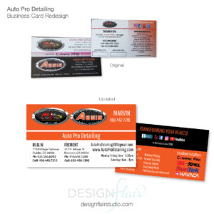 Business Card Redesign: Auto Pro Detailing