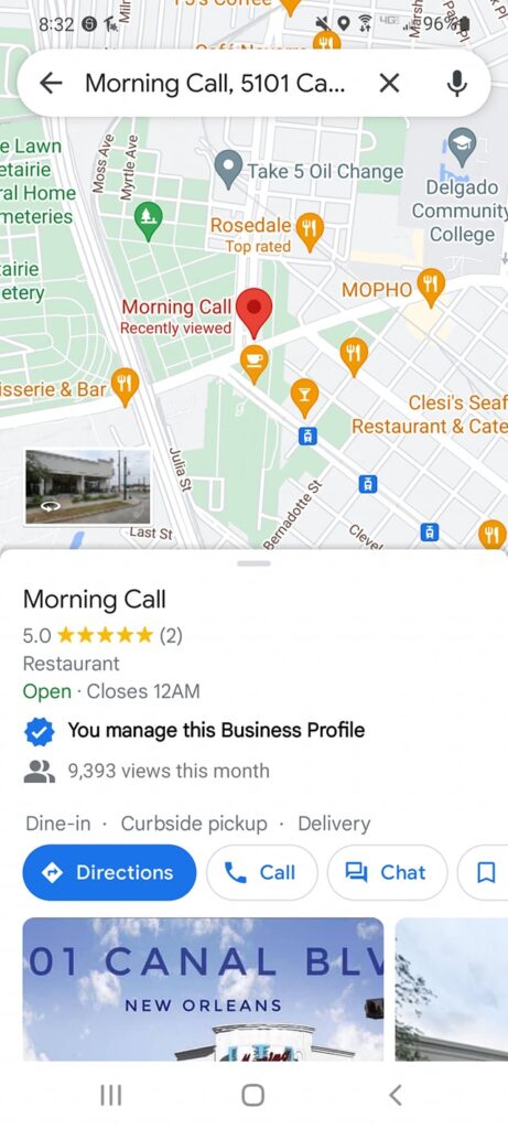 Morning Call Google Business Profile